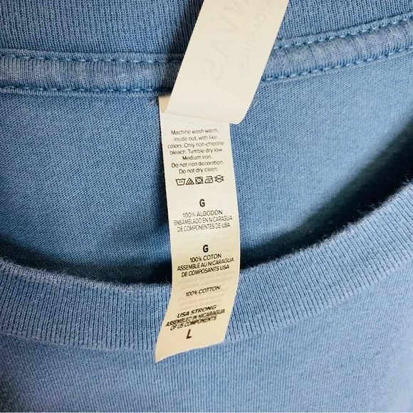 Guitar T Shirt Acoustic/ Electric Guitar Collection Size L Blue/ Grey - Picture 4 of 4